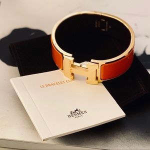 Gorgeous Authentic Hermès H Clic Clac Bracelet